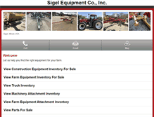 Tablet Screenshot of m.sigelequipment.com